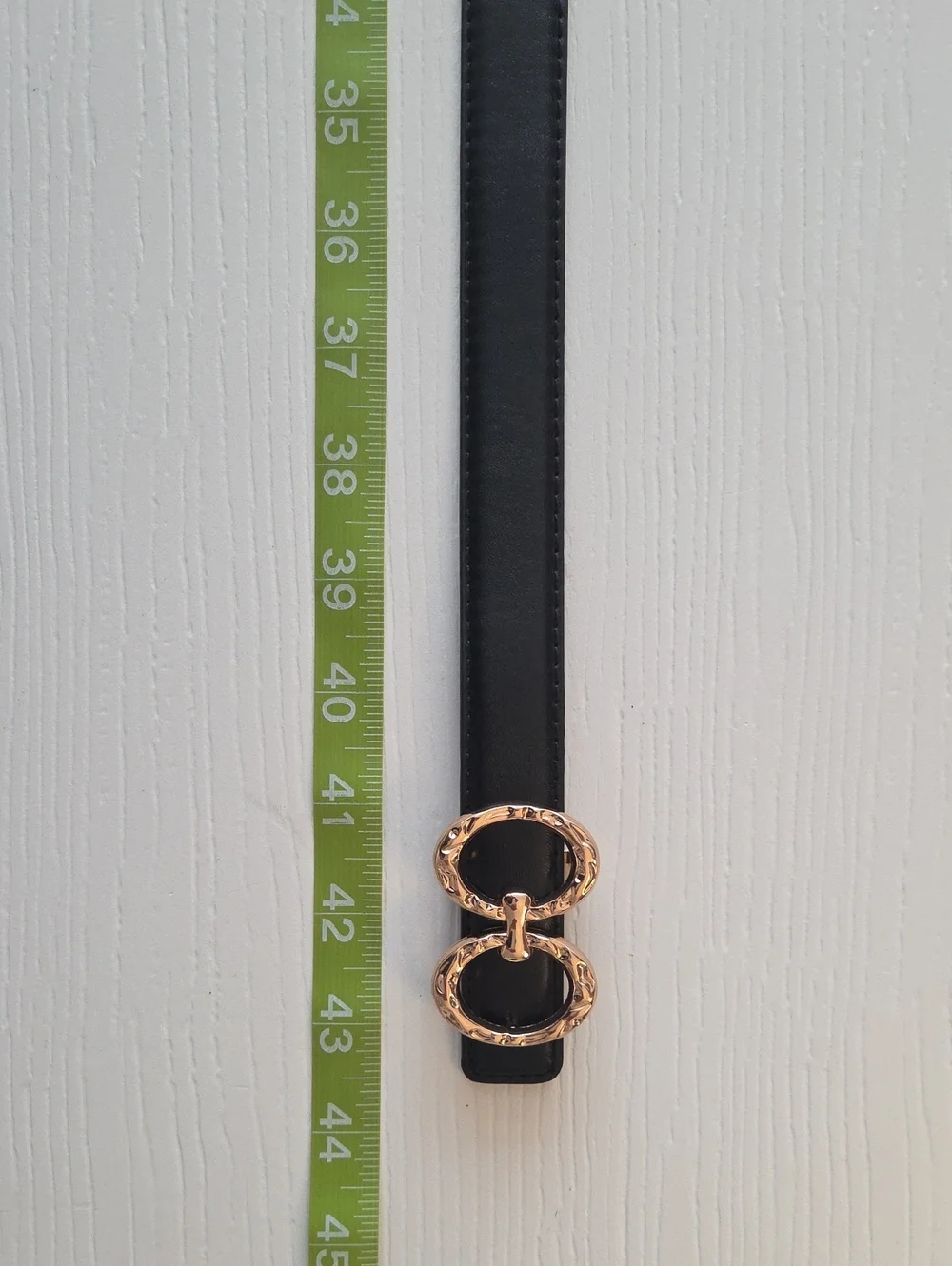 Black Belt With Gold Buckle